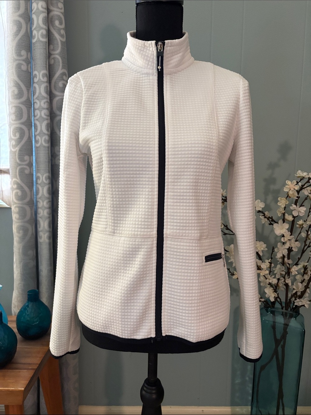 EP Pro Golf Waffle Knit Zip Up Golf Jacket